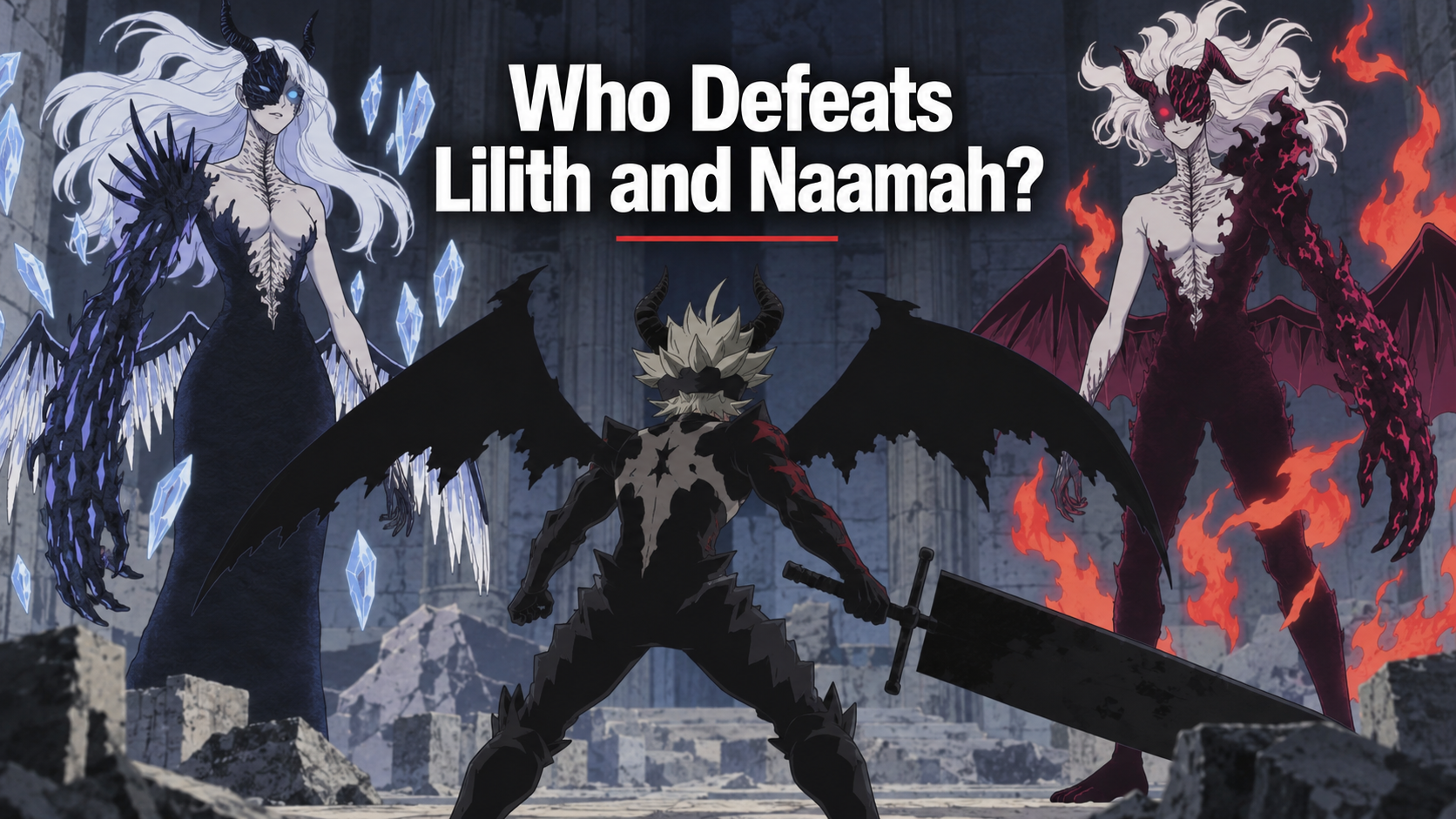 Who Defeats Lilith and Naamah in Black Clover?