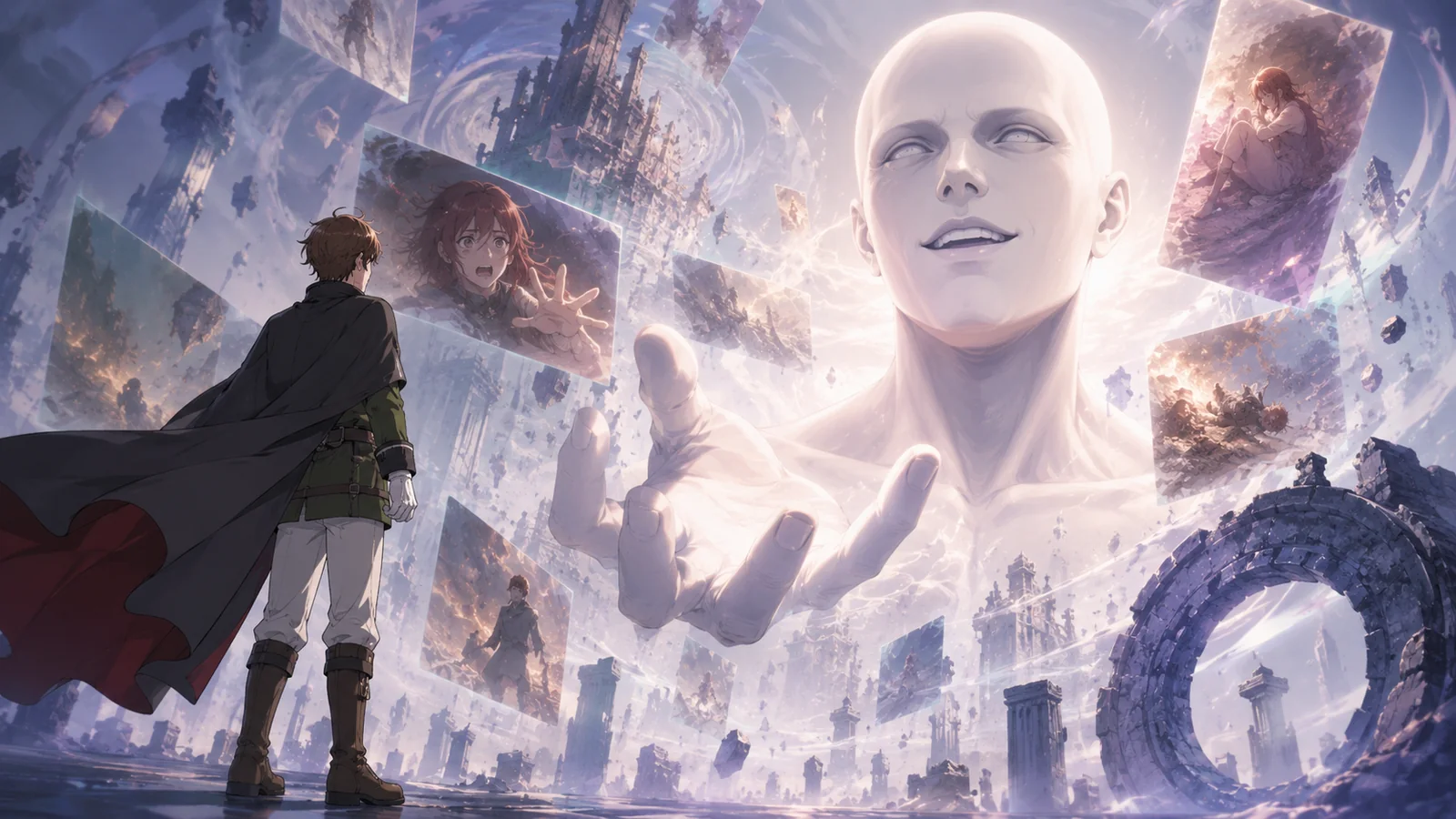 Hitogami approaching Luke through a dream