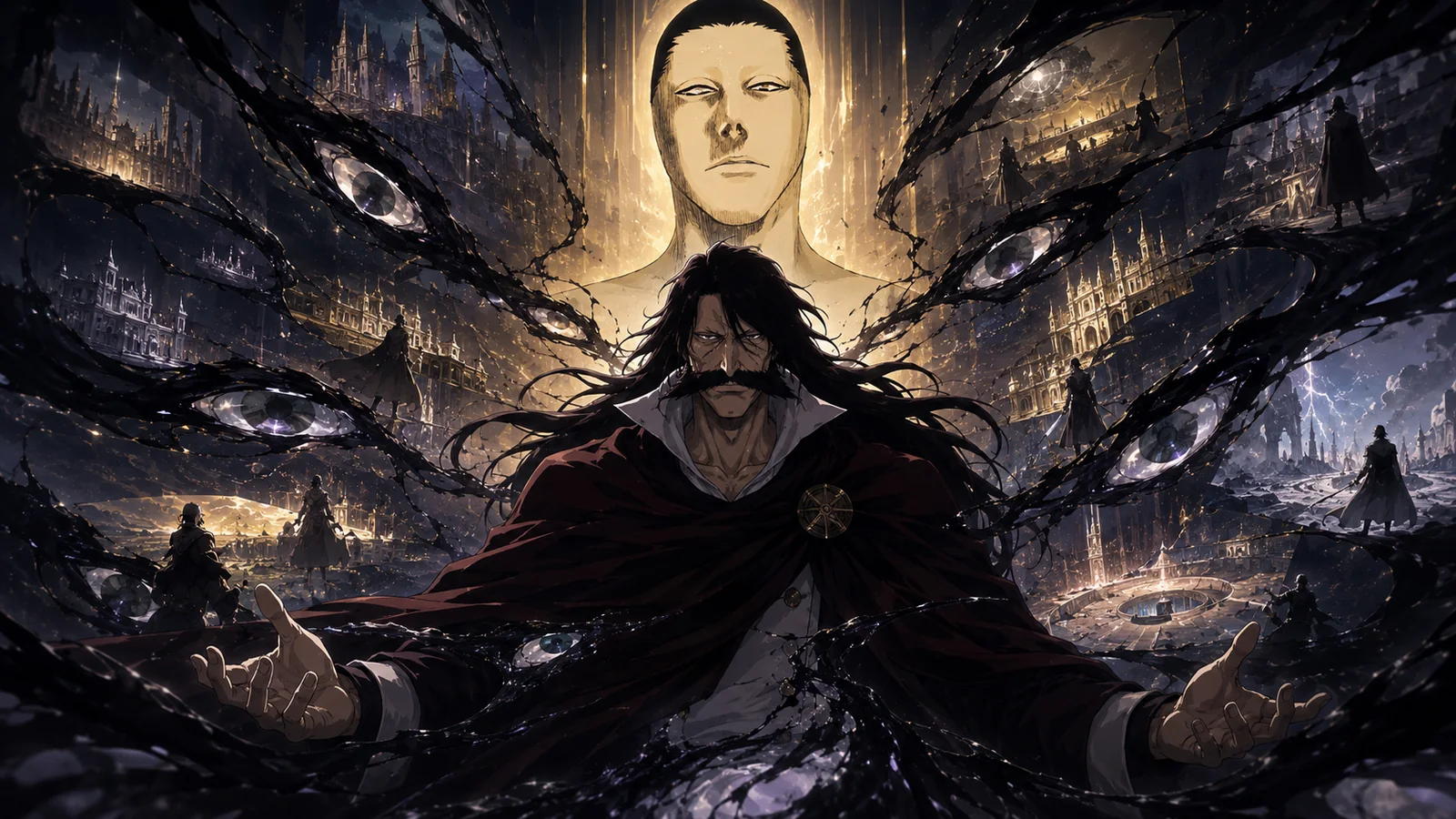 Yhwach transformed by the Soul King's absorbed power