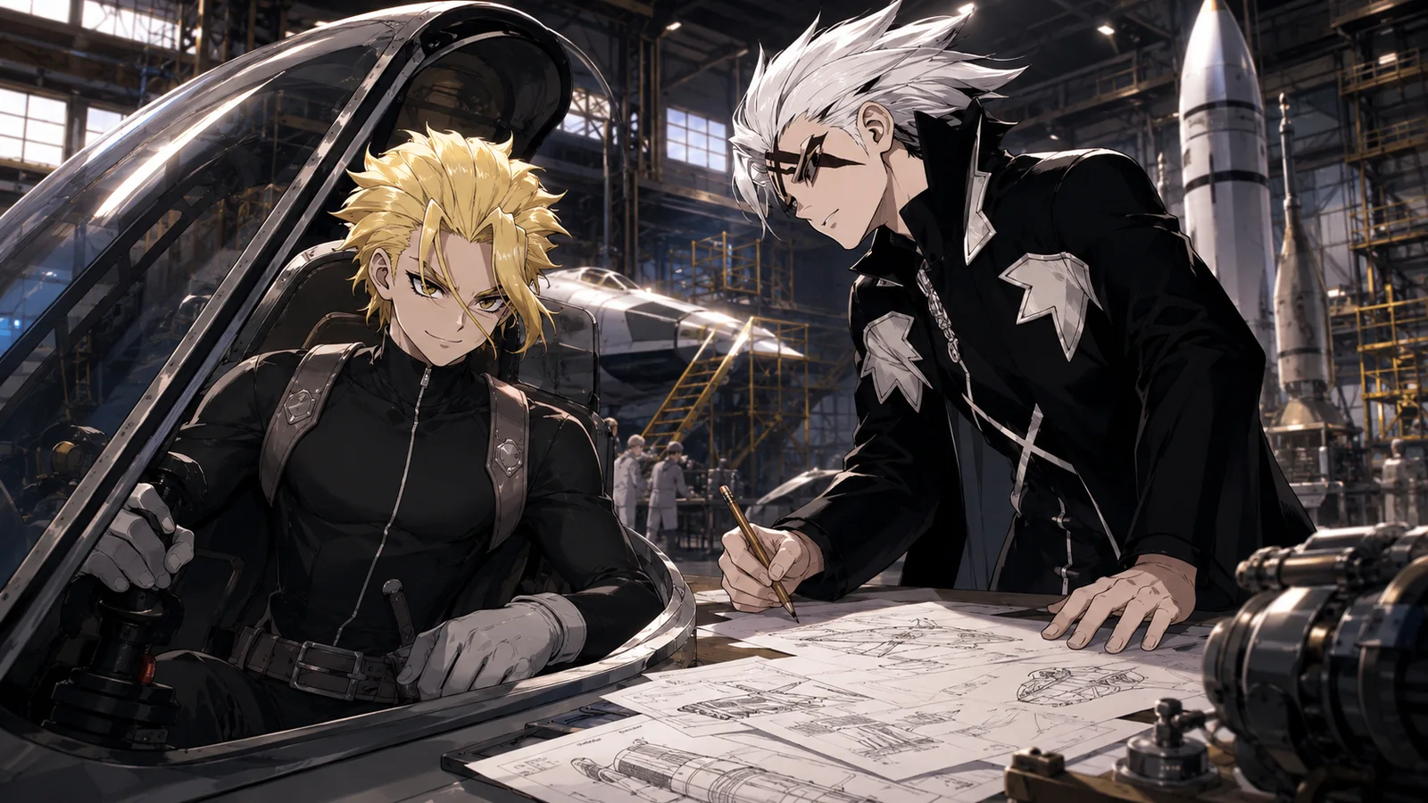 Young Stanley and Xeno building trust before petrification