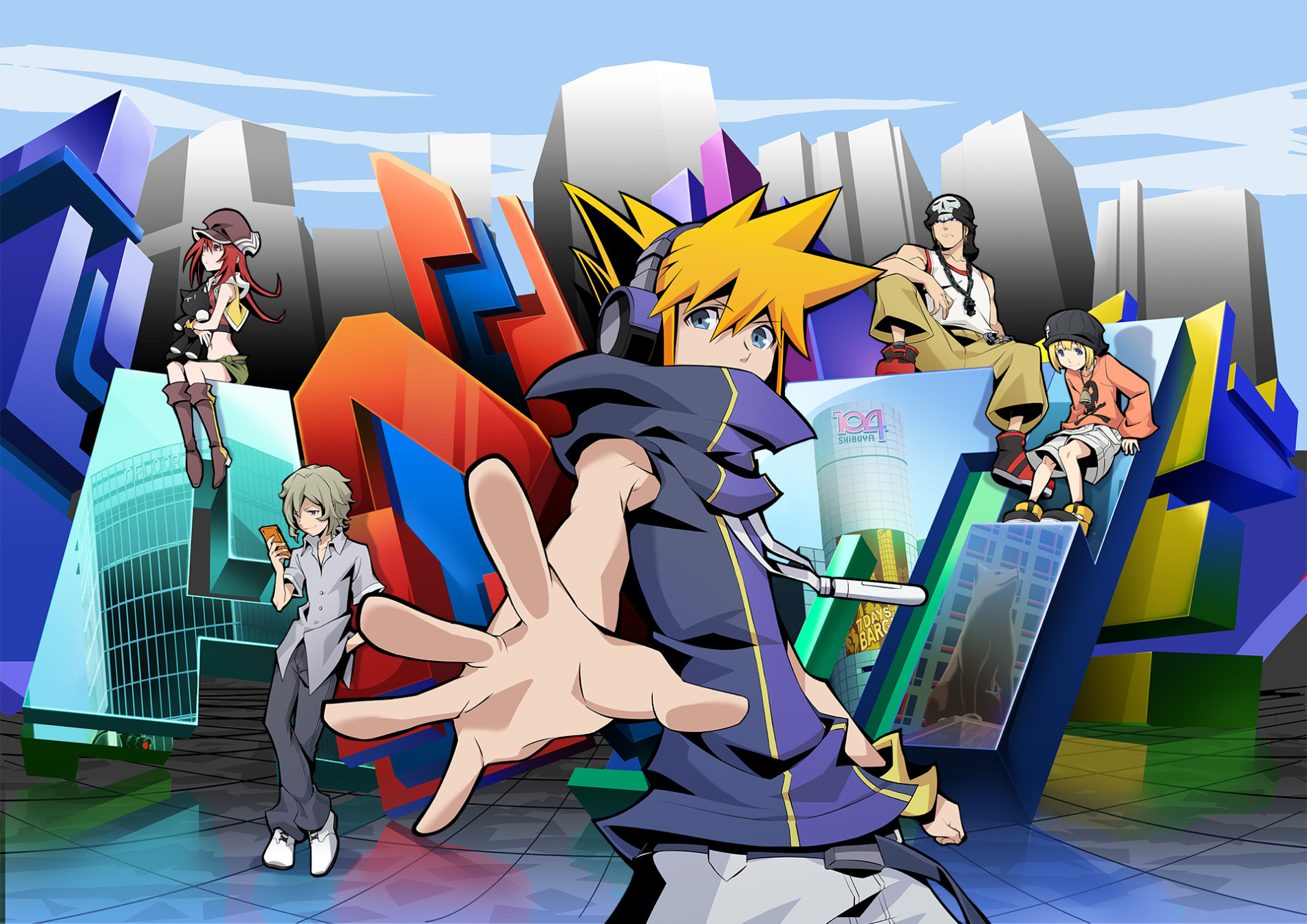 The World Ends with You The Animation official artwork