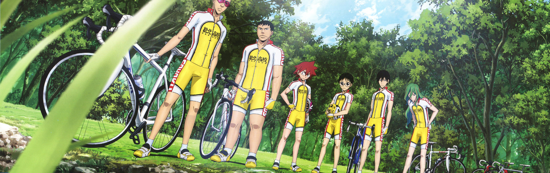Yowamushi Pedal official artwork