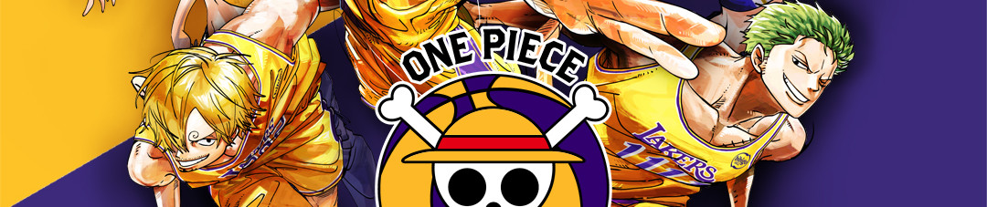 LOS ANGELES LAKERS x ONE PIECE official artwork