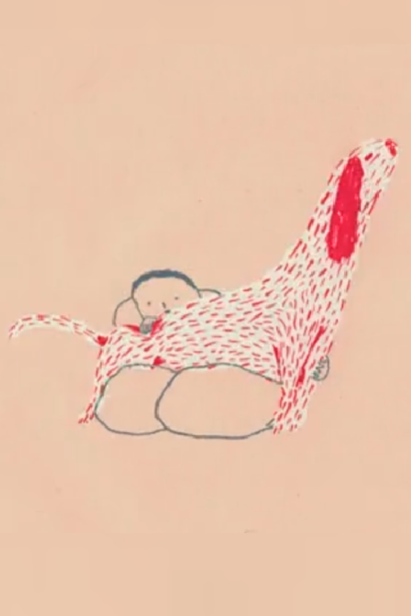 Petting a dog cover art