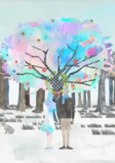 white tree cover art