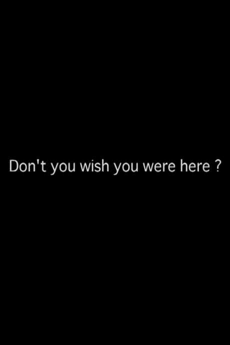 Don’t you wish you were here? cover art