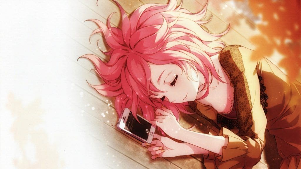 Anime Red Hair Girl Sleeping