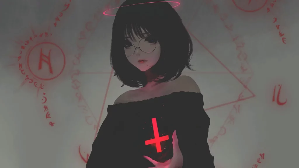 cursed anime girl pfp