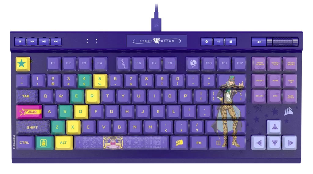 K70 RGB TKL JOJO Stone Ocean Mechanical Gaming Keyboard – Jotaro Edition