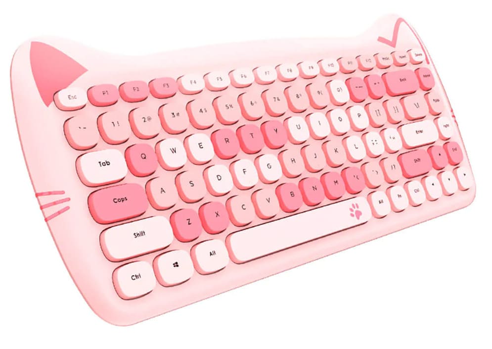 Wireless Cute Kitty Keyboard